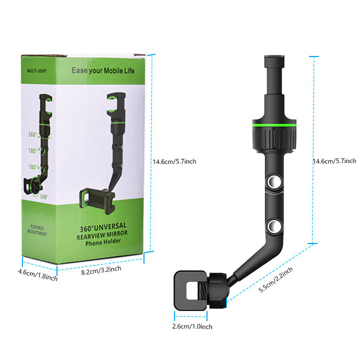 Soporte Multifuncional para Celular 360° para Retrovisor
